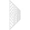 Ekena Millwork Set of Four Panels for 94 1/2"W x 32 1/4"H Genoa Fretwork Wainscot Wall Paneling WPKP16X01X47GNA - alternate 2